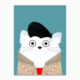 Cat Elvis Canvas Print