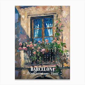 Mediterranean Views Barcelona 8 Canvas Print