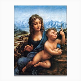 Madonna Of The Yarnwinder, Leonardo Da Vinci Canvas Print
