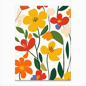 Floral Wallpaper Canvas Print