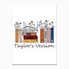 taylor swift album titles 1 Canvas Print