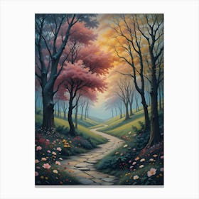 Path In The Woods 1 Canvas Print