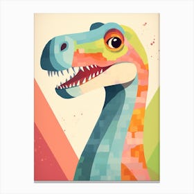 Colourful Dinosaur Baryonyx 1 Canvas Print