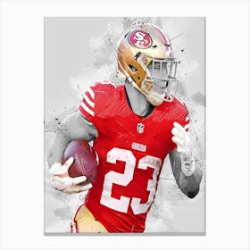 Christian Mccaffrey San Francisco 49ers Canvas Print