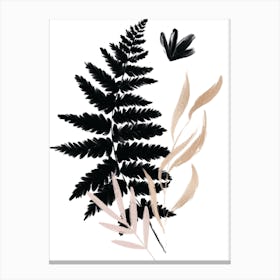 Delicate Floral Leaf Canvas Print