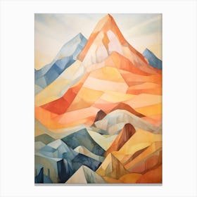 Mount Bear Usa Mountain Painting Canvas Print