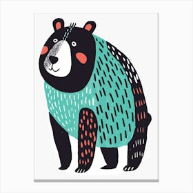 Bear Illustration 7 Canvas Print