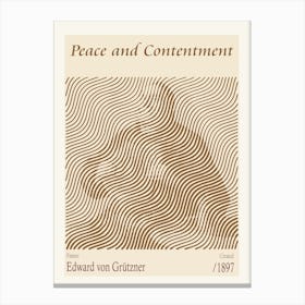 Peace And Contentment Edward Von Grützner (1897) Canvas Print