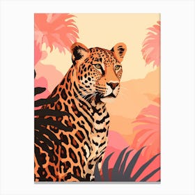 Leopard In The Jungle 17 Canvas Print