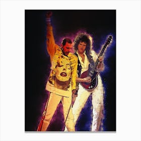 Spirit Of Best Friend Freddie Mercury And Brian May Canvas Print