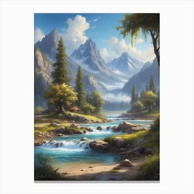 Landscape Painting 33 Canvas Print