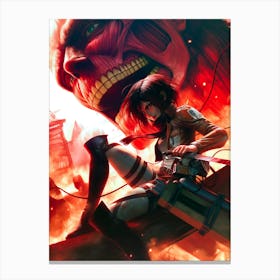 Attack On Titan 4 Canvas Print