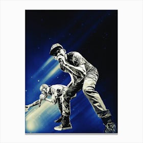 Superstars Of Mike Shinoda And Chester Bennington (Band Linkin Park) Canvas Print