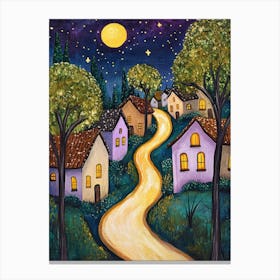 Village Houses (1) Canvas Print