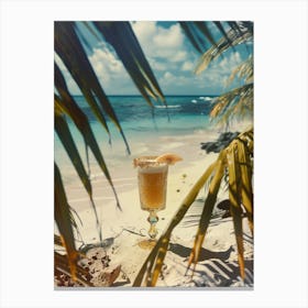 Cocktail On The Beach Canvas Print