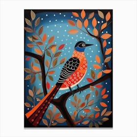 Bird On A Branch Canvas Print