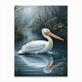 White Pelican Canvas Print