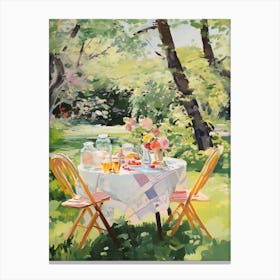 Picnic In The Garden - expressionism 1 Canvas Print