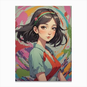 Anime Girl Canvas Print