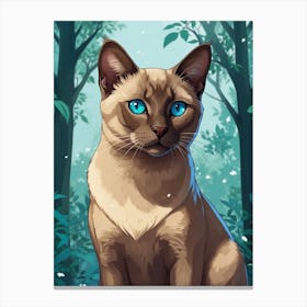 Siamese Cat 3 Canvas Print