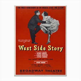 West Side Story Theatre Poster 1958 Canvas Print