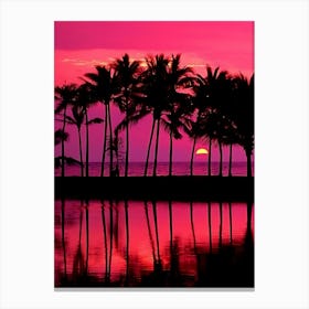 Sunset Hawaii Canvas Print