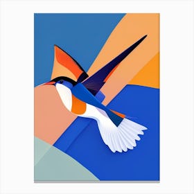 Barn Swallow Pop Matisse Bird Canvas Print