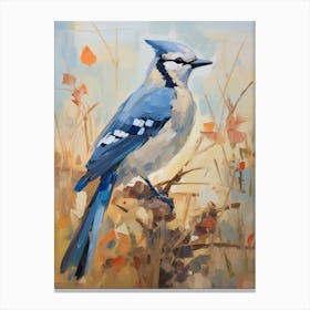 Bird Painting Blue Jay 2 Canvas Print
