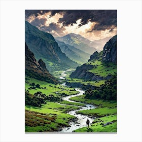 Landscape Painting Canvas Print