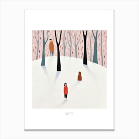 The Seasons Illustration Winter 2 Canvas Print