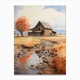 Old Stone Farm Warm Tones 20 Canvas Print