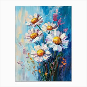 Daisies In A Vase Canvas Print