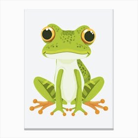 Frog Cartoon Canvas Print
