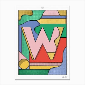 The Letter W Canvas Print