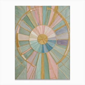 Pastel Colour Wheel Canvas Print