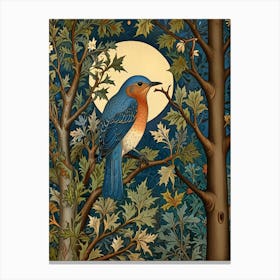 William Morris Bluebird In The Woods Canvas Print