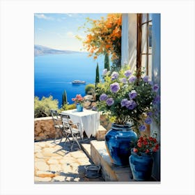 Artists Capture Charm Mediterran Canvas Print