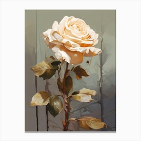 Rose 3 Flower Painting Canvas Print