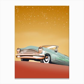 Vintage Car In The Desert 1 Canvas Print