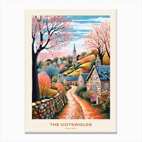 The Cotswolds England 1 Hike Poster Canvas Print