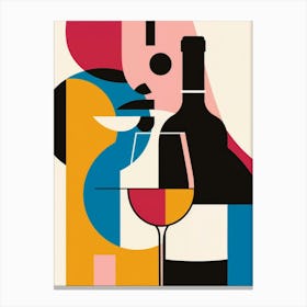 Wine And Glass Canvas Print