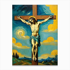 Jesus On The Cross 3 Canvas Print
