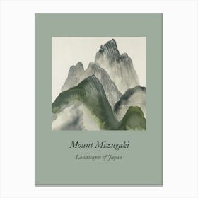 Landscapes Of Japan Mount Mizugaki 97 Canvas Print