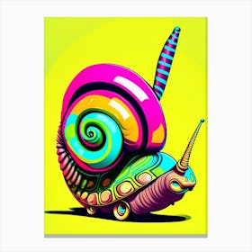 Full Body Snail Punk 4 Pop Art Canvas Print