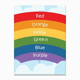 Rainbow Colors Canvas Print