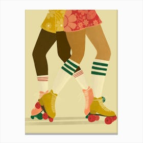 Roller Skaters  Canvas Print
