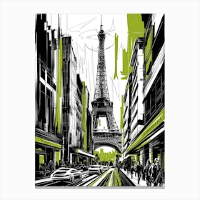 Paris Eiffel Tower 18 Canvas Print