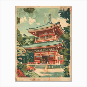 Tsurugaoka Hachimangu Shrine Mid Century Modern 2 Canvas Print