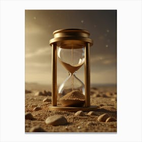 Hourglass In The Sand Canvas Print