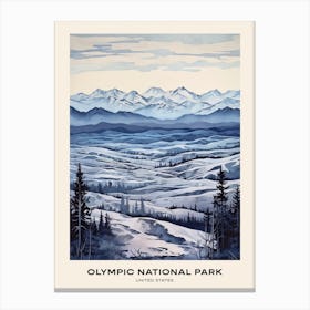 Olympic National Park United States 2 Poster Canvas Print